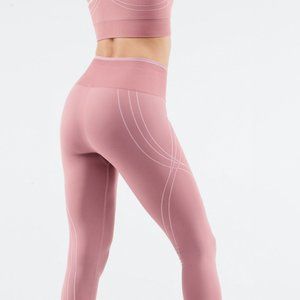 Fabletics | Pink Canyon High-Waisted Seamless Corsetry Legging | Small